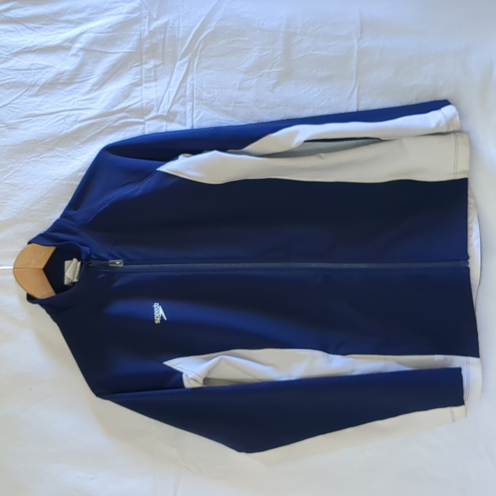 Speedo Jacket Softshell Zippered Navy White Small